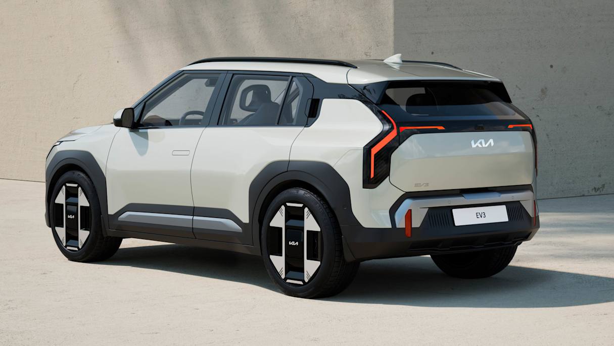 The EV3 is a similar size to the Seltos compact SUV.